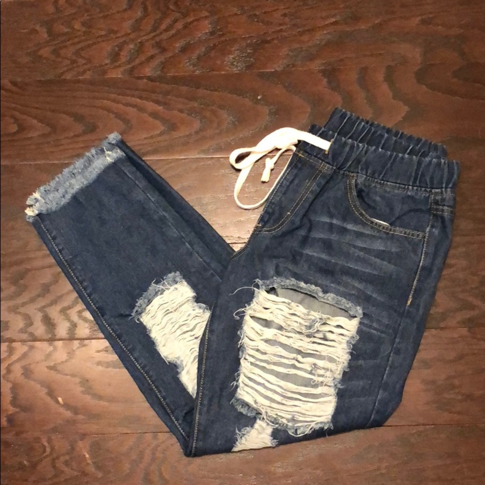 Jean joggers